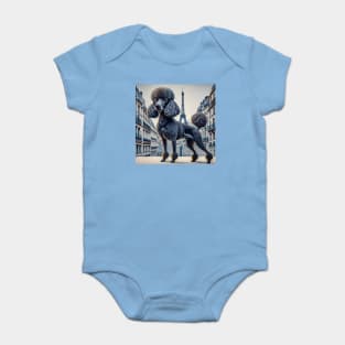 Avant-Garde French Poodle Baby Bodysuit